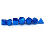 7-Die Set: 10mm Mini Solid Metal - Blue