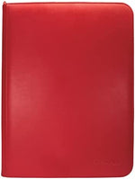 Vivid 9-Pocket Zippered PRO-Binder: Red