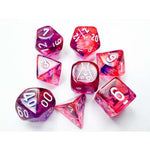 Lab Dice 6 Nebula: Poly Black Light Special/white 7-Die Set (with bonus die)