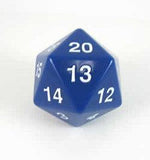 Opaque: 55mm D20 Countdown Blue/White