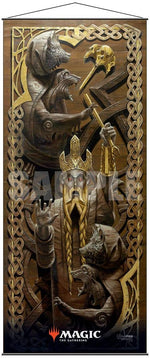 Magic the Gathering CCG: Kaldheim Wall Scroll Featuring The Bears of Littjara