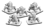 Monsterpocalypse: Zerkalo Bloc WW82s (4) and Propo Walker (1) Unit (Resin and White Metal)