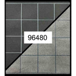 Battlemat: 1in Reversible Black-Grey Squares (23.5in x 26in Playing Surface)