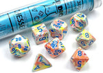 Lab Dice 5 Festive: Poly Kaleidoscope/blue (7)