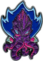 Soft Enamel "Space Squid" Pin (Purple)