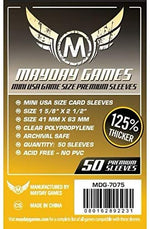 Sleeves: Premium Mini USA Sleeves 41mm x 63mm Dark Yellow (50)