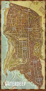Dungeons and Dragons RPG: Waterdeep - City Map