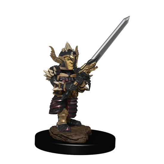 Dungeons & Dragons Fantasy Miniatures: Icons of the Realms Premium Figures W6 Halfling Fighter Male