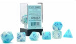 Gemini: Poly Pearl Turquoise-White/blue Luminary 7-Die Set