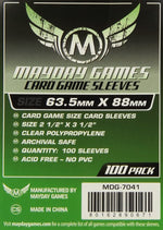 Sleeves: Card Game Sleeves 63.5mm x 88mm Green (100)