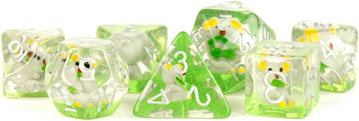 16mm Resin Poly Koala Dice Set (7)