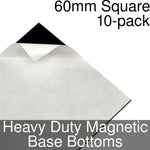 Miniature Base Bottoms, Square, 60mm, Heavy Duty Magnet (10)