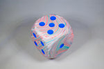 Chessex Dice: Marble 50mm D6 Pop Art/Blue