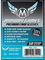 Sleeves: Premium Euro Card Sleeves 59mm x 92mm (50)