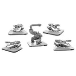 Monsterpocalypse: Uber Corp International U-Tanks and AAApebot Unit (White Metal)