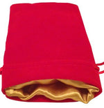 Dice Bag: 4x6: Velvet/Satin: RD/GD