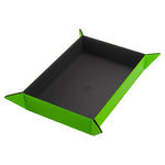 Magnetic Dice Tray: Rectangular Black/Green