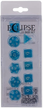 Eclipse: Poly 11 Dice Set- Sky Blue