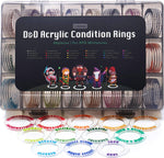 Tidyboss DND Miniatures Acrylic Condition Rings 96 PCS Status Effects Markers