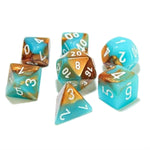 Lab Dice 3 Gemini: Poly Luminary Copper/Turquoise/White (7)