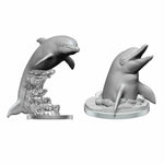 WizKids Deep Cuts Unpainted Miniatures: W14 Dolphins