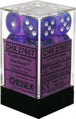 Borealis: 16mm D6 Purple/White/Black (12)