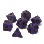 7ct Nether Ancient Poly Dice Set: Purple and Black (P0009040)