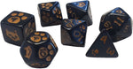 Polyhedral Dice Set (7): Kitten - Black