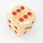 Chessex Dice: Marble 50mm D6 Pop Sunburst/Red