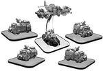 Monsterpocalypse: Scavenger Vans and Scrapper Green Fury Unit (White Metal)