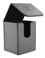 Flip Deck Case Leatherette Standard Size Grey (100+)