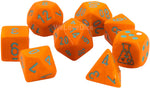 Lab Dice 4 Heavy: Poly Orange/Turquoise (7)