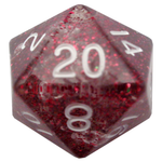 Ethereal Light Purple 35mm Mega Acrylic d20 Dice