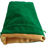 Dice Bag: 6x8: Velvet/Satin: GR/GD