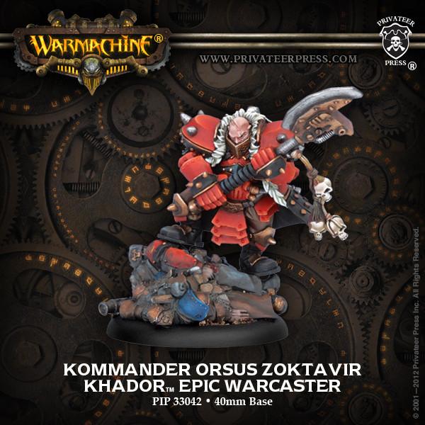 Warmachine Khador Kommander Orsus Zoktavir