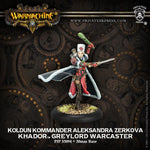 Warmachine Khador Koldun Kommander Aleksandra Zerkova Greylord Warcaster