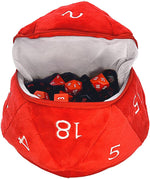 Dungeons & Dragons RPG: Red and White D20 Plush Dice Bag