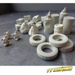 28mm Terrain: City Accessories - Back Alley Accessories 2 (resin)