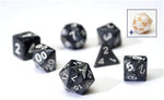 RPG Dice Set (7): Pearl Charcoal Grey Acrylic