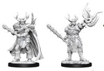 Pathfinder Deep Cuts Unpainted Miniatures: W10 Male Half-Orc Druid