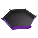 Magnetic Dice Tray: Hexagonal Black/Purple