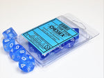 Borealis: Poly D10 Sky Blue/White (10)