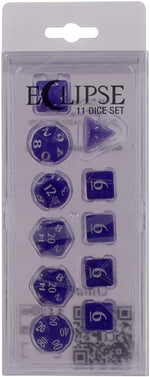 Eclipse: Poly 11 Dice Set- Royal Purple