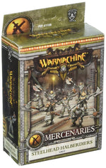 Warmachine: Mercenaries Steelhead Halberdiers Unit (10)(White Metal)