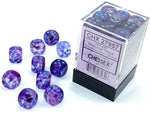 Nebula: 12mm d6 Nocturnal/blue Luminary Dice Block (36 dice)
