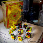Elder Dice: Yellow Sign Polyhedral Set - Blood Edition