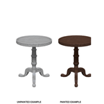 WizKids Deep Cuts Unpainted Miniatures: Small Round Tables