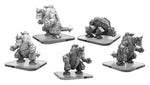 Monsterpocalypse: Uber Corp International Carnitrons and Robo Brontox Unit (Resin and White Metal)