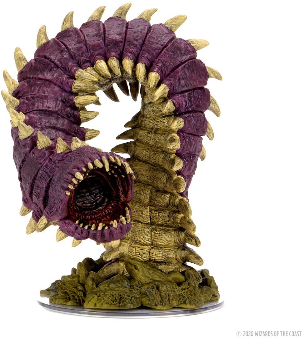 Dungeons & Dragons Fantasy Miniatures: Icons of the Realms Set 15 Fangs and Talons - Purple Worm Premium