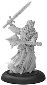 Warmachine: Mercenaries Morrowan Order of Illumination Battle Priest Weapon Attachment (White Metal)